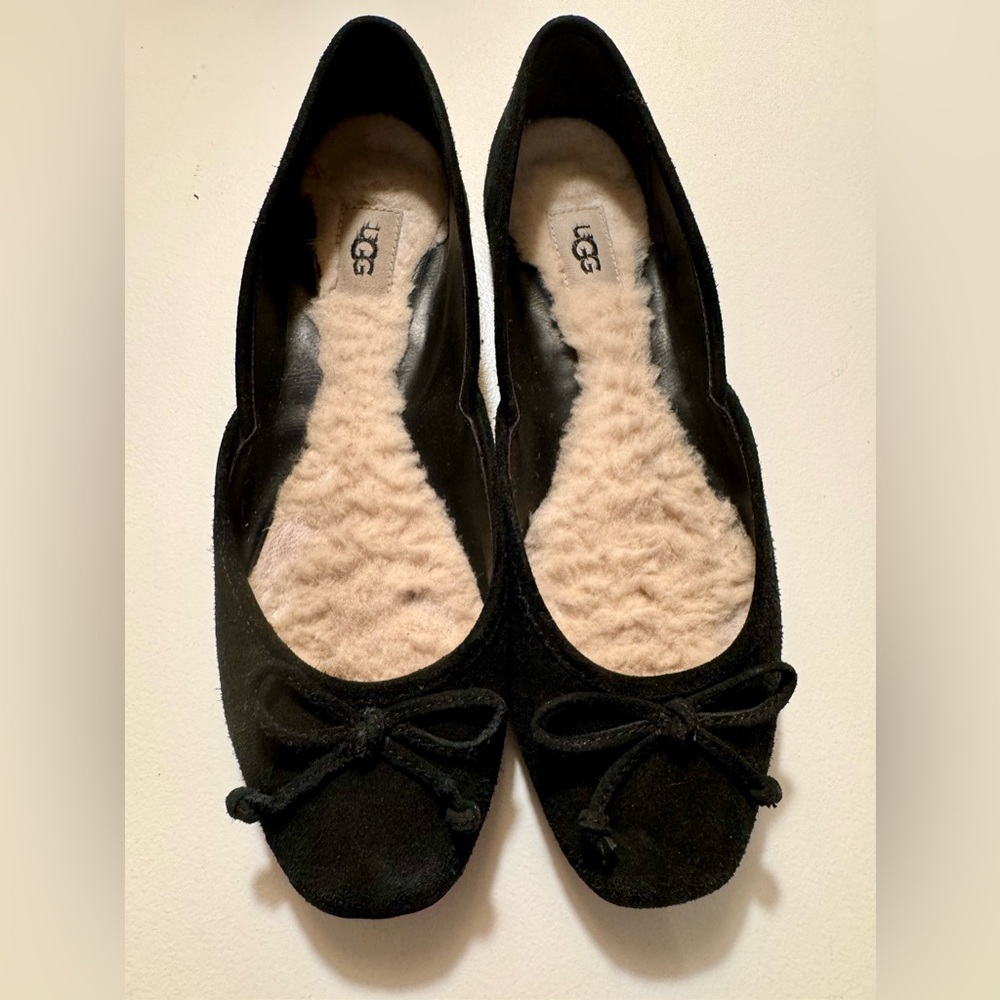 UGG suede ballet flats